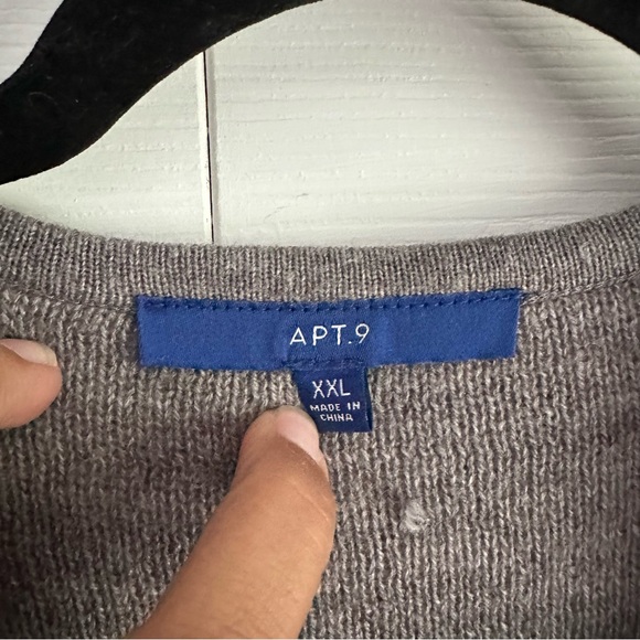 Apt 9 window pane open front cardigan - Picture 4 of 4